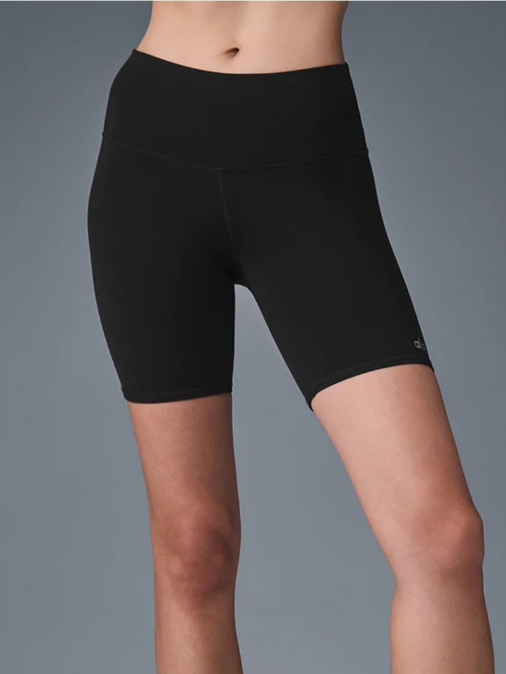 ALO Yoga 7" High-Waist Biker Short Black